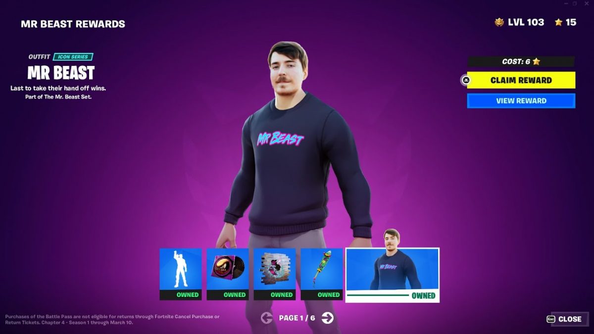 How to Get the MrBeast Skin in Fortnite Chapter 4 Season 1