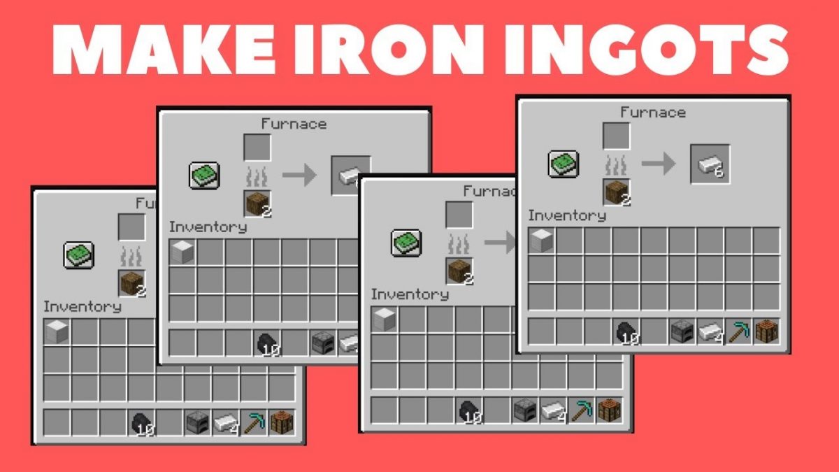 How to Craft and Collect Iron Ingots in Minecraft